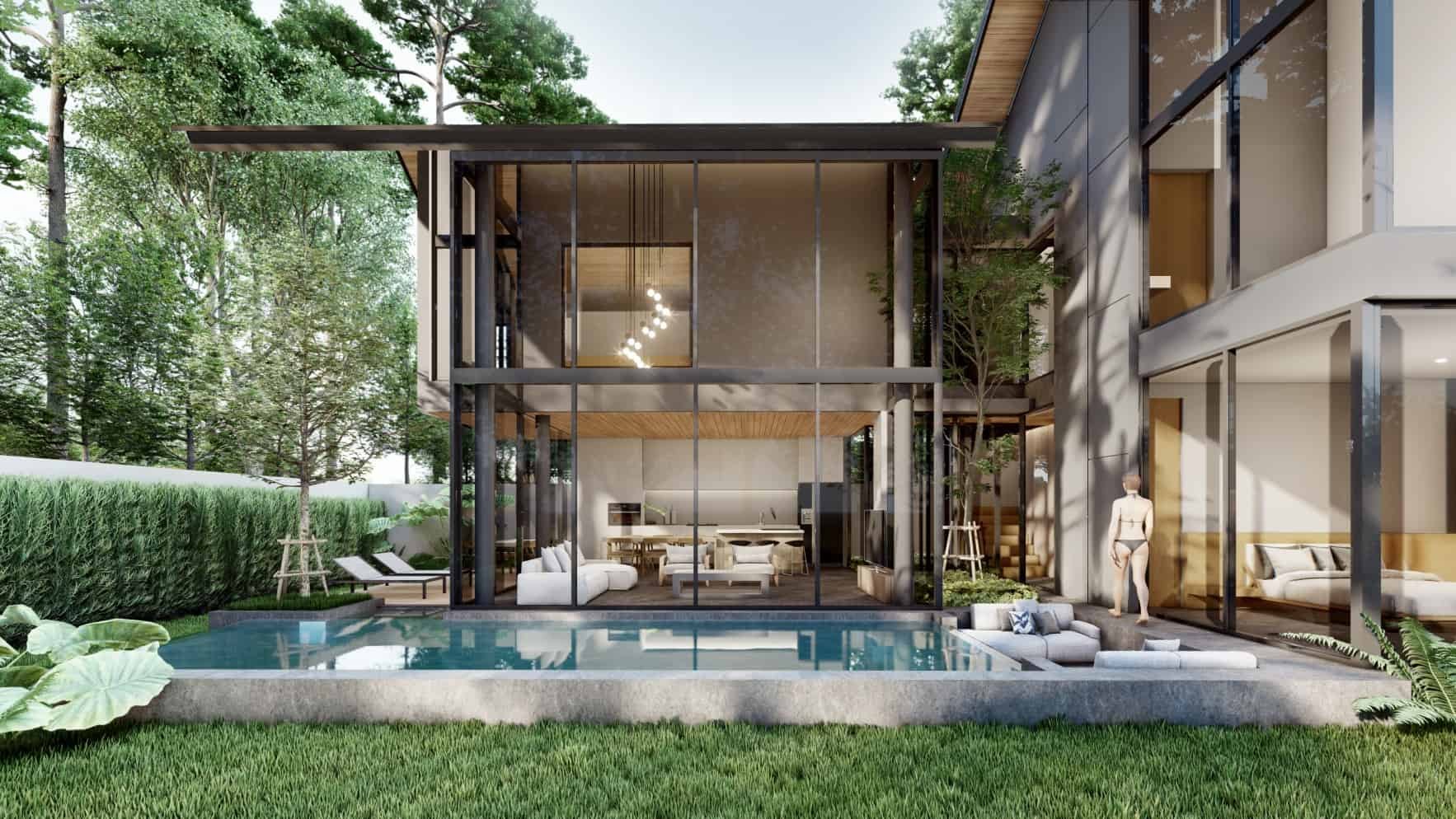Rainpalm Villas — two-storey villa with a private pool and garden